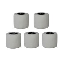 Pacote com 15 Bandagens Coesivas Autocolantes 5cm x 4,5m - Branco para Pets, Exercício Funcional, Tatuadores, Imobilização de Articulações