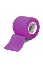 Pacote com 15 Bandagens Coesivas Autocolantes 5cm x 4,5m - Roxo Claro para Pets, Exercício Funcional, Tatuadores, Imobilização de Articulações