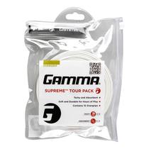 Pacote com 15 Overgrip GAMMA Sports Supreme para tênis - branco