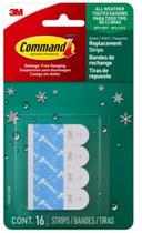 Pacote com 16 recargas Hook Strip Command Small Foam