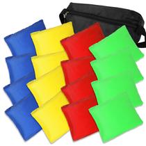 Pacote com 16 saquinhos de feijão para crianças Corn Hole Toss da TOY Life com bolsa Pacote com 16 saquinhos de feijão para crianças Corn Hole Toss da TOY Life com bolsa