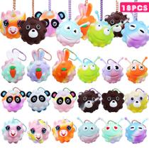 Pacote com 18 bolas pop Fidget Toys KissFree Animal Pop Balls para crianças