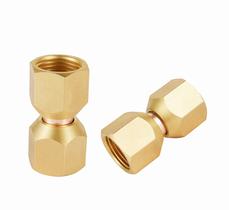 (Pacote com 2) Adaptador giratório de latão EFIELD Female Flare de 3/8 polegadas