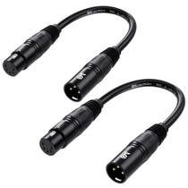 Pacote com 2 adaptadores DMX Cable Matters de 3 pinos macho para 5 pinos fêmea Pacote com 2 adaptadores DMX Cable Matters de 3 pinos macho para 5 pinos fêmea