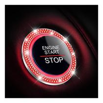 Pacote com 2 adesivos Car Bling Crystal Rhinestone Engine Start Ring Pacote com 2 adesivos Car Bling Crystal Rhinestone Engine Start Ring