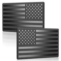 Pacote com 2 adesivos Hadwoer 3D USA Flag for Car (esquerdo e direito)
