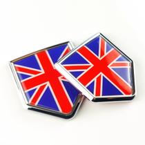 Pacote com 2 adesivos Newperlite UK British Flag Car Emblem