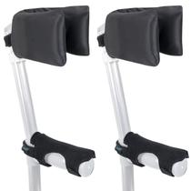 Pacote com 2 almofadas de muleta de antebraço Vive para muletas de manguito aberto Pacote com 2 almofadas de muleta de antebraço Vive para muletas de manguito aberto
