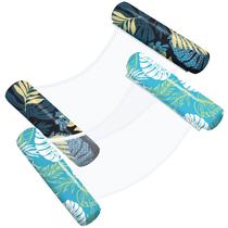 Pacote com 2 balsas infláveis Pool Floats Tavaleu 4 em 1 para piscina