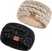 Pacote com 2 bandanas de inverno Hatromm Wool para mulheres