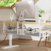Pacote com 2 bandejas de gerenciamento de cabos para Under Desk Litwaro