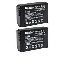 Pacote com 2 baterias Kastar LP-E12 para câmeras Canon EOS