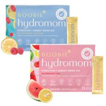 Pacote com 2 bebidas eletrolíticas Boobie Hydromom para mães
