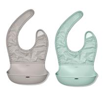 Pacote com 2 bib OXO Tot Roll-Up, garoa e opala