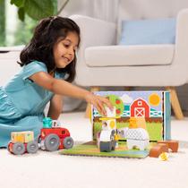 Pacote com 2 blocos de construção Toy Melissa & Doug Blockables Farm