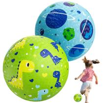 Pacote com 2 bolas de borracha para Playground Balls U&C Planet, 22 cm, com bomba