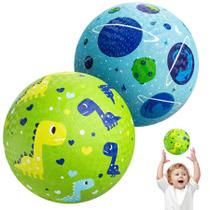 Pacote com 2 bolas de borracha Playground Balls U&C Planet de 15 cm com bomba Pacote com 2 bolas de borracha Playground Balls U&C Planet de 15 cm com bomba