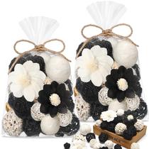 Pacote com 2 bolas decorativas para encher tigelas Riceshoot, preto Pacote com 2 bolas decorativas para encher tigelas Riceshoot, preto