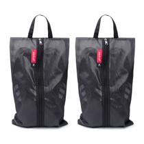 Pacote com 2 Bolsas de Sapatos à Prova d'Água para Viagem - Preta