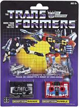 Pacote com 2 bonecos colecionáveis Transformers Vintage G1 Pacote com 2 bonecos colecionáveis Transformers Vintage G1