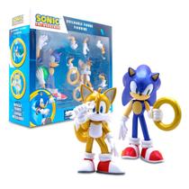 Pacote com 2 bonecos de ação Just Toys LLC Sonic The Hedgehog Metallic