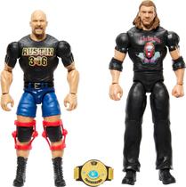 Pacote com 2 bonecos de ação Mattel WWE Championship Showdown