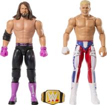 Pacote com 2 bonecos de ação Mattel WWE Main Event Showdown Pacote com 2 bonecos de ação Mattel WWE Main Event Showdown