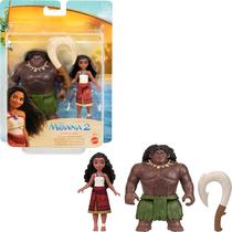 Pacote com 2 brinquedos Mattel Disney Moana e Maui Ocean Adventures Pacote com 2 brinquedos Mattel Disney Moana e Maui Ocean Adventures