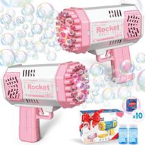 Pacote com 2 bubble Machine JONEG Toys com solução de bolhas de 4 a 8 anos Pacote com 2 bubble Machine JONEG Toys com solução de bolhas de 4 a 8 anos
