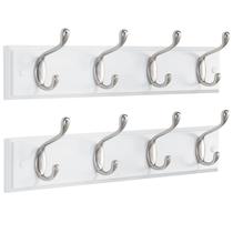Pacote com 2 cabides AMADA HOMEFURNISHING Wall Mount Branco Pacote com 2 cabides AMADA HOMEFURNISHING Wall Mount Branco