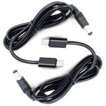 (Pacote com 2) Cabo de alimentação JacobsParts 12V USB C Type-C PD 5A 1m (Pacote com 2) Cabo de alimentação JacobsParts 12V USB C Type-C PD 5A 1m