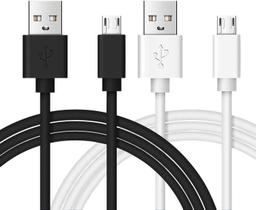 Pacote com 2 cabos micro USB de carregamento para Samsung Galaxy Pacote com 2 cabos micro USB de carregamento para Samsung Galaxy
