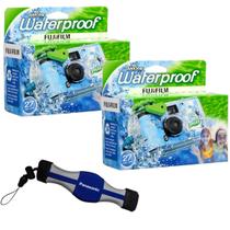Pacote com 2 câmeras descartáveis à prova d'água Fujifilm QuickSnap