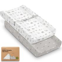Pacote com 2 capas orgânicas para trocadores KeaBabies 81 x 41 cm