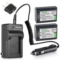Pacote com 2 carregadores de bateria Kastar para Sony NP-FV30 NP-FV40 NP-FV50