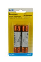Pacote com 2 cartuchos Fuse Bussmann BP/NON-40 40A 250V