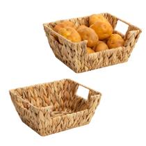 Pacote com 2 cestos de despensa StorageWorks Water Hyacinth Pacote com 2 cestos de despensa StorageWorks Water Hyacinth