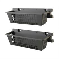 Pacote com 2 cestos de parede de resina Suncast 64x18x18 cm, tampa de 14 kg