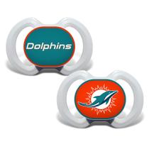 Pacote com 2 chupetas BabyFanatic NFL Miami Dolphins