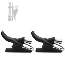 Pacote com 2 clipes de fundição de pesca marítima LIZHOUMIL pretos Pacote com 2 clipes de fundição de pesca marítima LIZHOUMIL pretos