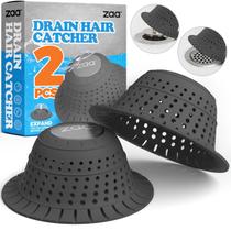 Pacote com 2 coletores de cabelo zaa Bathtub Drain, silicone de 11 cm