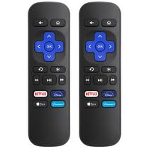 (Pacote com 2) Controle remoto de substituição para Roku Box, Express, Premiere