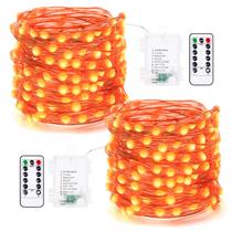 Pacote com 2 controles remotos String Light BrizLabs, 5,3 m, 100 LED, laranja