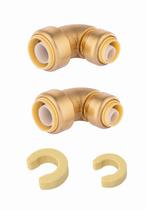 (Pacote com 2) Cotovelo redutor EFIELD Push Fit 3/4 x 1/2 para encanamento