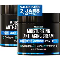 (pacote com 2) Creme hidratante facial Menvils Anti Aging Men 240 ml