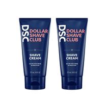 Pacote com 2 cremes de barbear Dollar Shave Club com babosa e óleos Pacote com 2 cremes de barbear Dollar Shave Club com babosa e óleos