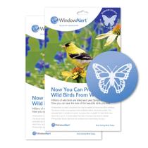 Pacote com 2 decalques anticolisão WindowAlert Butterfly