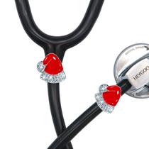 Pacote com 2 estetoscópios Charms HEYGOO Bling Hat para Littmann Pacote com 2 estetoscópios Charms HEYGOO Bling Hat para Littmann