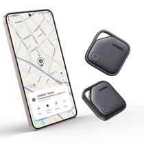 Pacote com 2 etiquetas de rastreamento Bluetooth UGREEN FineTrack S funcionam com o aplicativo Samsung SmartThings (somente Samsung), bateria substituível de 550 dias, localizador de itens, etiqueta inteligente para bagagem principal e passaporte