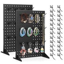 Pacote com 2 expositores Peg Board Acfunique para exposições de artesanato